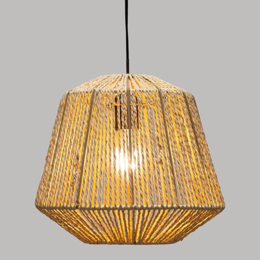 Atmosphera - Κρεμαστό φωτιστικό οροφής JILY 1xE27/40W/230V γιούτα μπεζ