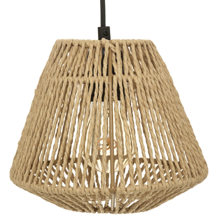 Atmosphera - Κρεμαστό φωτιστικό οροφής JILY 3xE27/40W/230V γιούτα