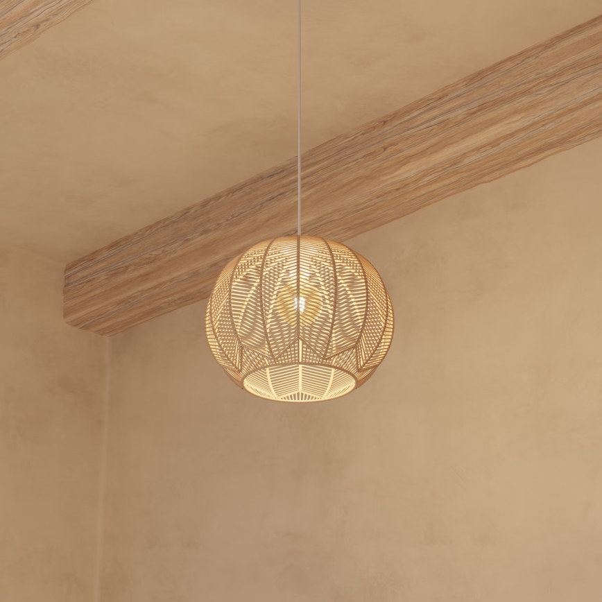 Atmosphera - Κρεμαστό φωτιστικό οροφής KITA 1xE27/40W/230V rattan