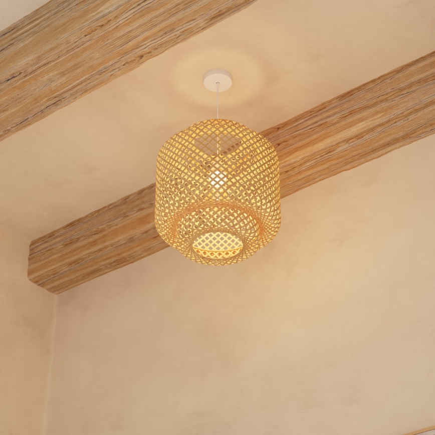 Atmosphera - Κρεμαστό φωτιστικό οροφής LIBY 1xE27/40W/230V μπαμπού
