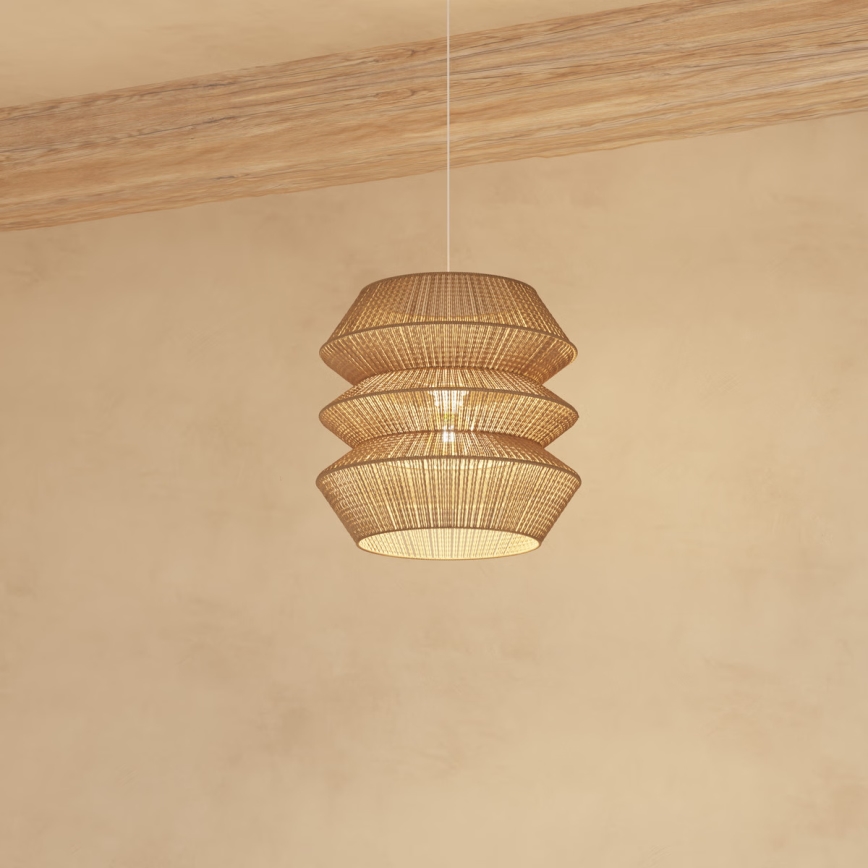 Atmosphera - Κρεμαστό φωτιστικό οροφής LIZA 1xE27/40W/230V γιούτα