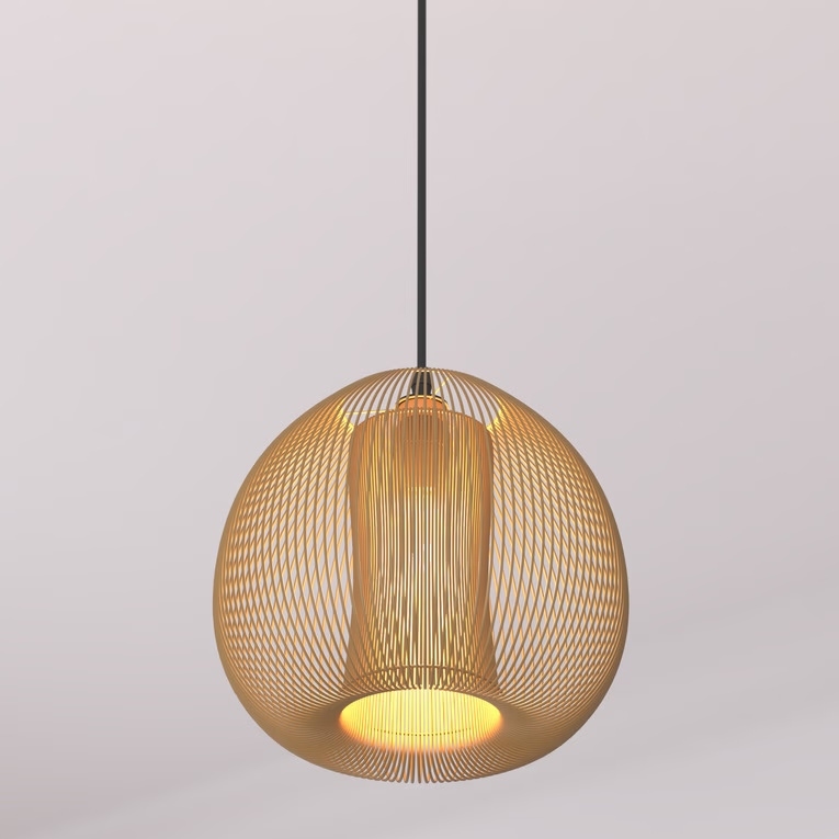 Atmosphera - Κρεμαστό φωτιστικό οροφής NODA 1xE27/40W/230V χαλκός