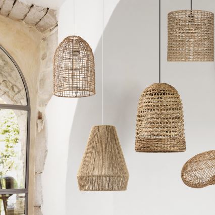 Atmosphera - Κρεμαστό φωτιστικό οροφής PALM 1xE27/40W/230V γιούτα