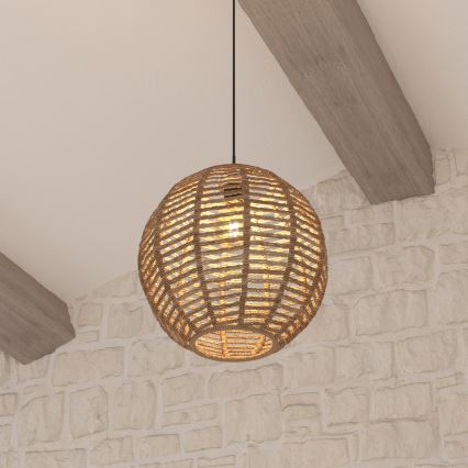 Atmosphera - Κρεμαστό φωτιστικό οροφής RANA 1xE27/40W/230V rattan