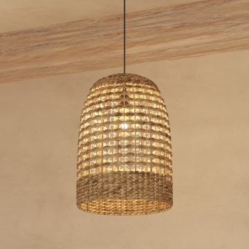 Atmosphera - Κρεμαστό φωτιστικό οροφής SAND 1xE27/40W/230V rattan/water hyacinth