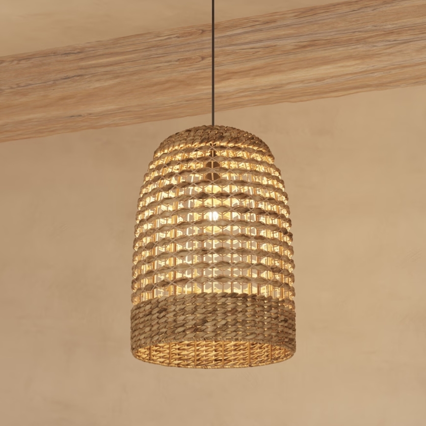 Atmosphera - Κρεμαστό φωτιστικό οροφής SAND 1xE27/40W/230V rattan/water hyacinth