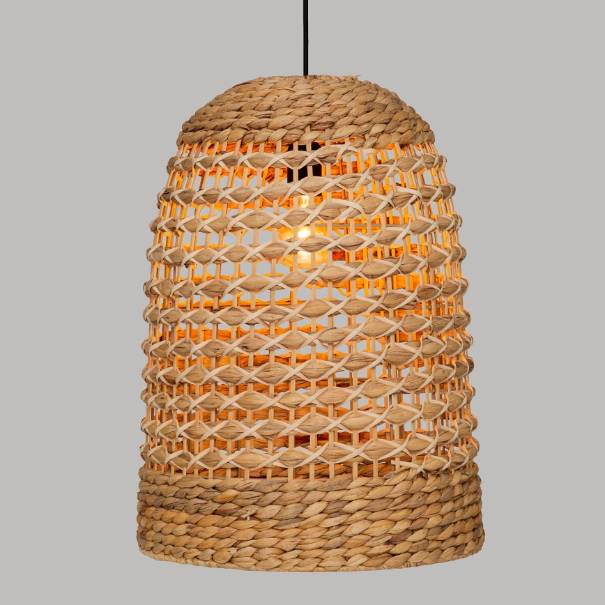 Atmosphera - Κρεμαστό φωτιστικό οροφής SAND 1xE27/40W/230V rattan/water hyacinth