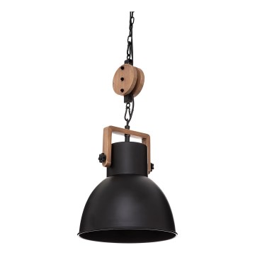 Atmosphera - Κρεμαστό φωτιστικό οροφής SILAS 1xE27/40W/230V πεύκο