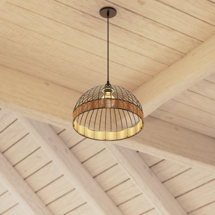 Atmosphera - Κρεμαστό φωτιστικό οροφής SUWA 1xE27/40W/230V rattan