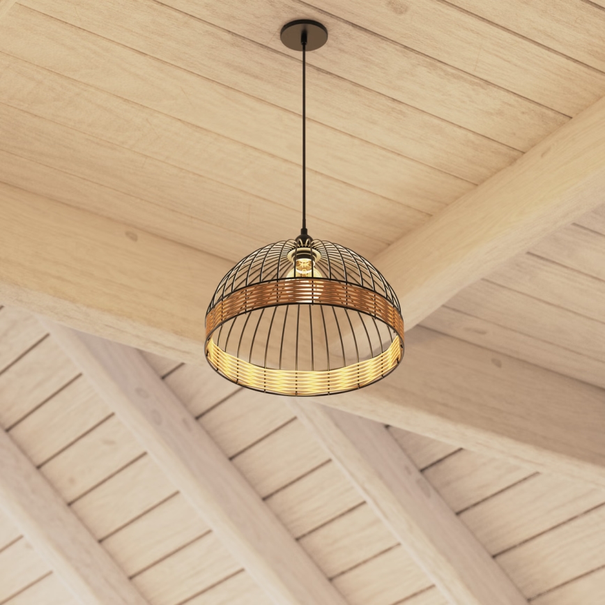 Atmosphera - Κρεμαστό φωτιστικό οροφής SUWA 1xE27/40W/230V rattan