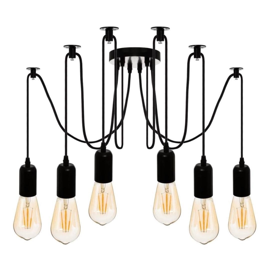 Atmosphera - Κρεμαστό φωτιστικό οροφής UDELL 6xE27/40W/230V spider