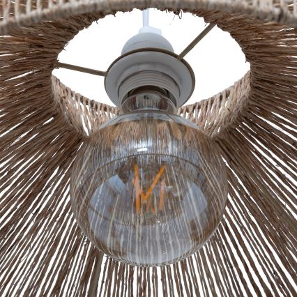 Atmosphera - Κρεμαστό φωτιστικό οροφής ZELIA 1xE27/40W/230V γιούτα