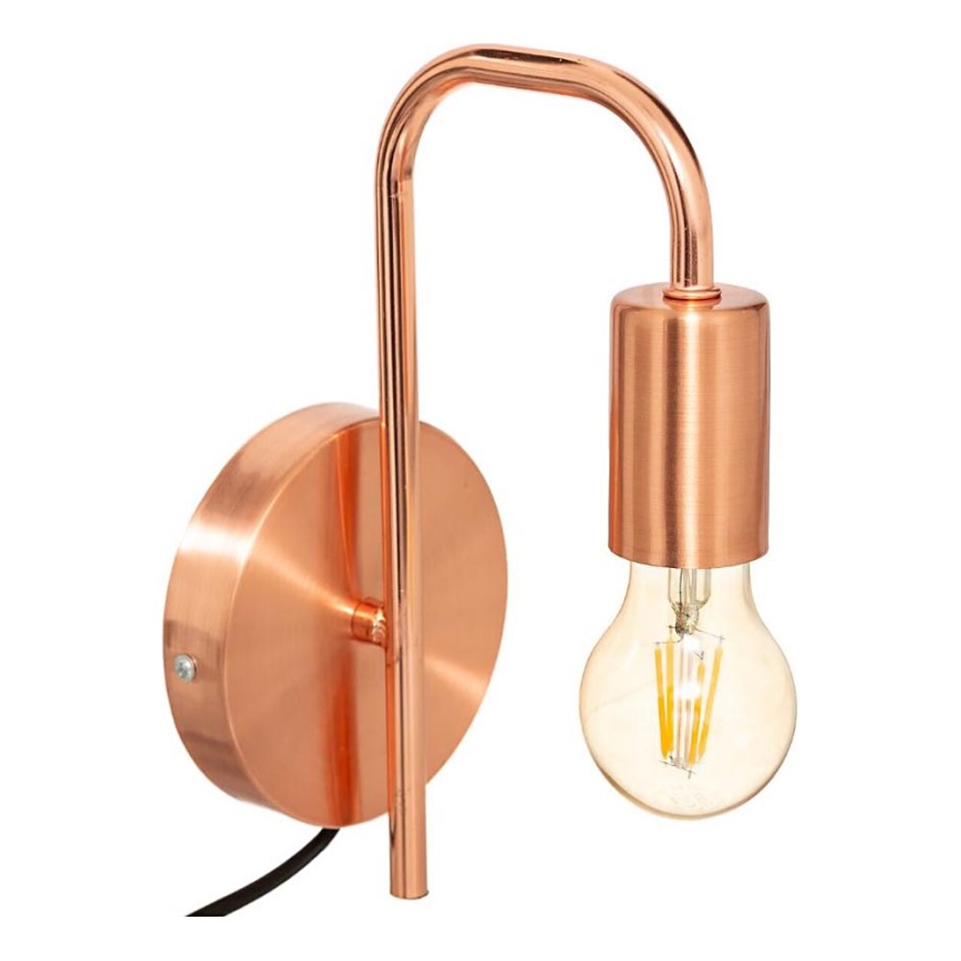 Atmosphera - Λάμπα τοίχου KELI 1xE27/40W/230V χαλκός
