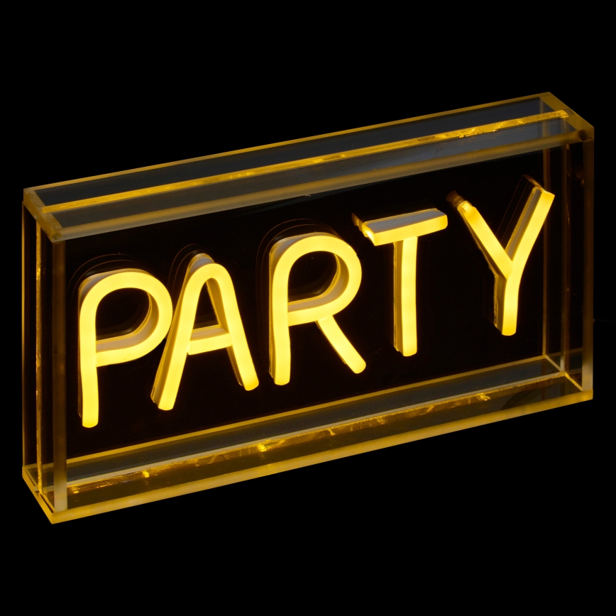 Atmosphera - Νεονικό επιτραπέζιο διακοσμητικό LED PARTY/5V