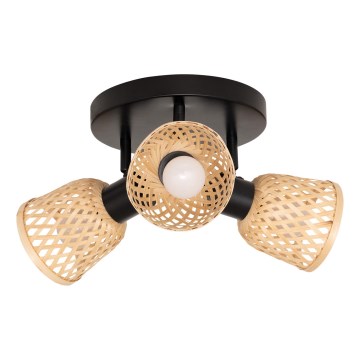 Atmosphera - Σποτ φωτιστικό LIO 3xE27/25W/230V μπαμπού