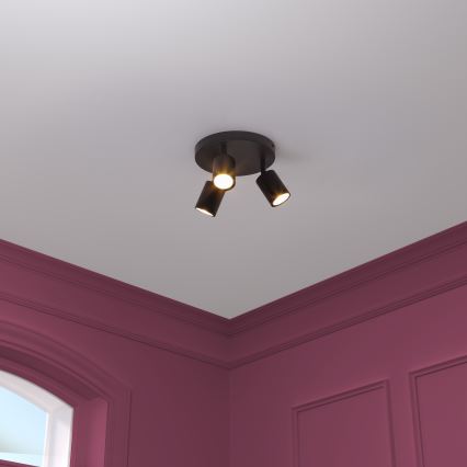 Atmosphera - Φωτιστικό σποτ VICO 3xGU10/25W/230V μαύρο