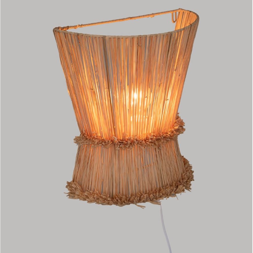 Atmosphera - Φωτιστικό τοίχου LOA 1xE27/40W/230V ίνες raffia