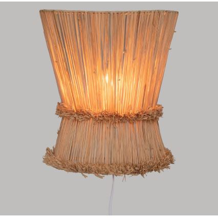 Atmosphera - Φωτιστικό τοίχου LOA 1xE27/40W/230V ίνες raffia