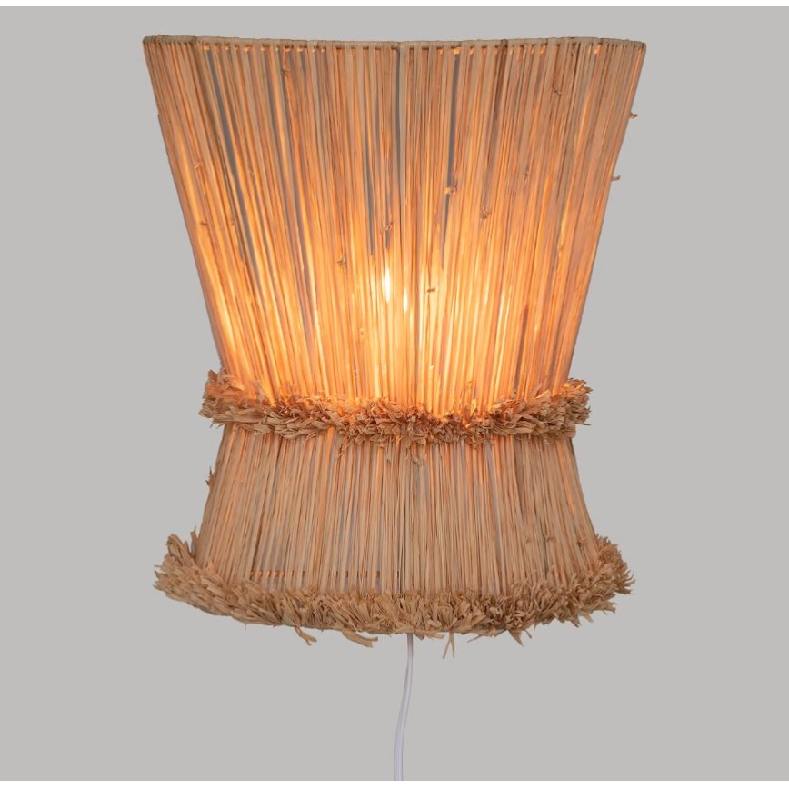 Atmosphera - Φωτιστικό τοίχου LOA 1xE27/40W/230V ίνες raffia