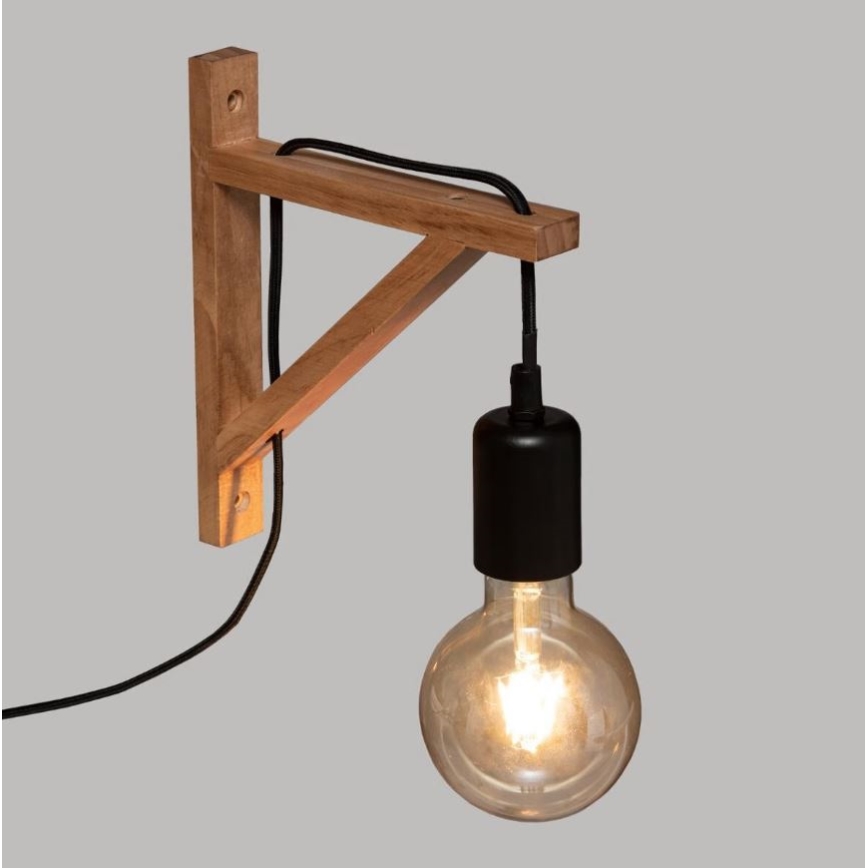 Atmosphera - Φωτιστικό τοίχου WILD 1xE27/25W/230V πεύκο