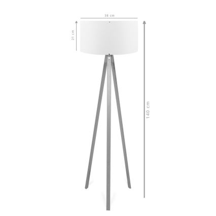 AYD Επιδαπέδια Λάμπα 1xE27/40W/230V Καφέ/Κόκκινη