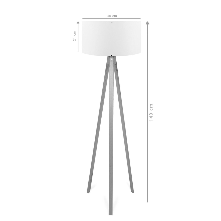 AYD Επιδαπέδια Λάμπα 1xE27/40W/230V Καφέ/Κόκκινη