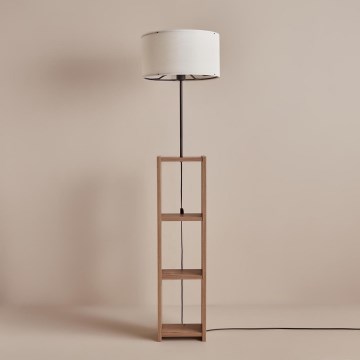 AYD επιτραπέζιο φωτιστικό 1xE27/40W/230V καφέ/λευκό