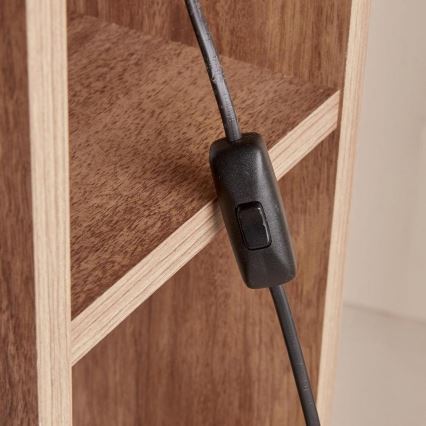 AYD επιτραπέζιο φωτιστικό 1xE27/40W/230V καφέ/λευκό