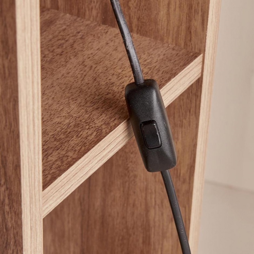 AYD επιτραπέζιο φωτιστικό 1xE27/40W/230V καφέ/λευκό