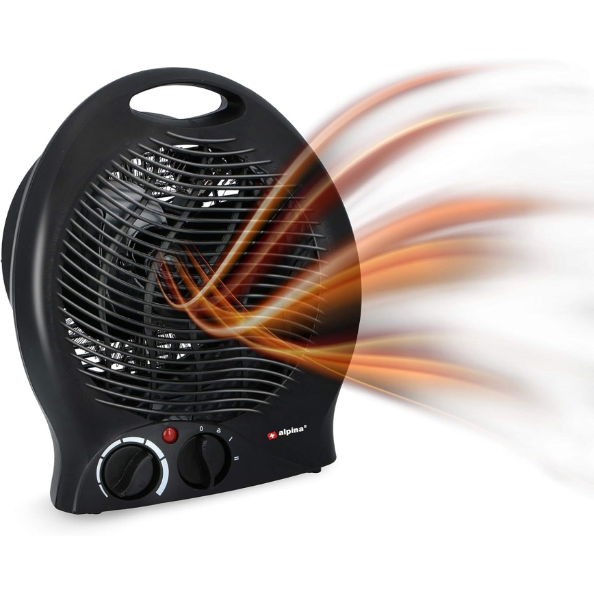 Αερόθερμο δαπέδου 1000/2000W/230V μαύρο