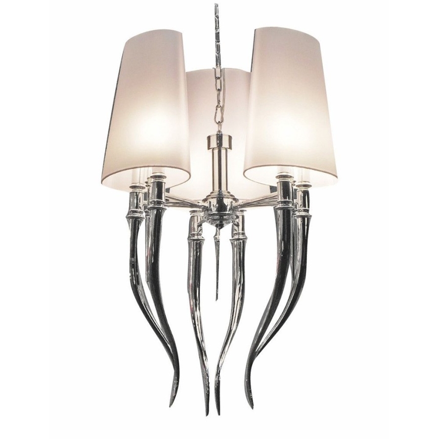 Azzardo AZ0028 - Πολύφωτο κρεμαστό με σύρμα DIABLO 6xE14/11W/230V λευκό