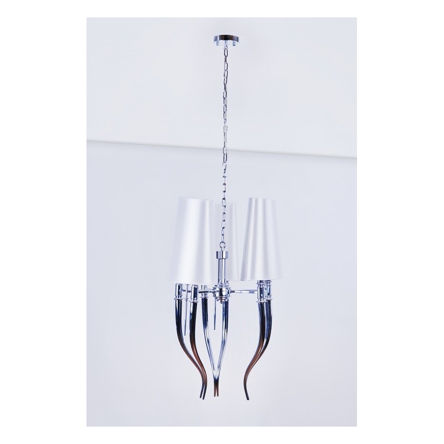 Azzardo AZ0028 - Πολύφωτο κρεμαστό με σύρμα DIABLO 6xE14/11W/230V λευκό