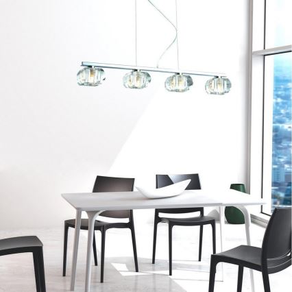Azzardo AZ0493 - Πολύφωτο σε σχοινί RUBIC 4xG9/40W/230V