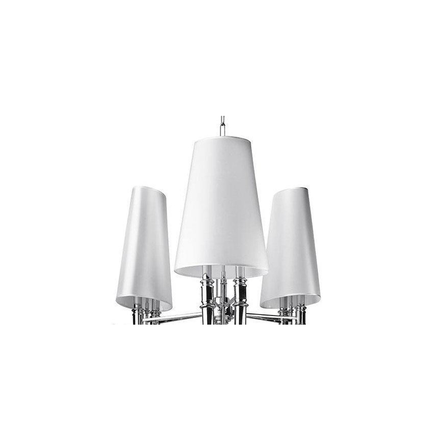 Azzardo AZ1232 - Πολύφωτο κρεμαστό με αλυσίδα DIABLO 6xE14/11W/230V λευκό