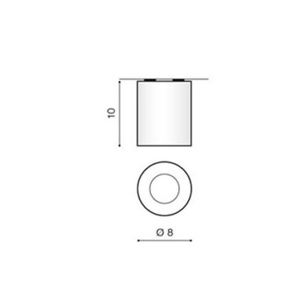 Azzardo AZ1360 - Φως οροφής εξωτερικού χώρου ARO 1xGU10/50W/230V IP54