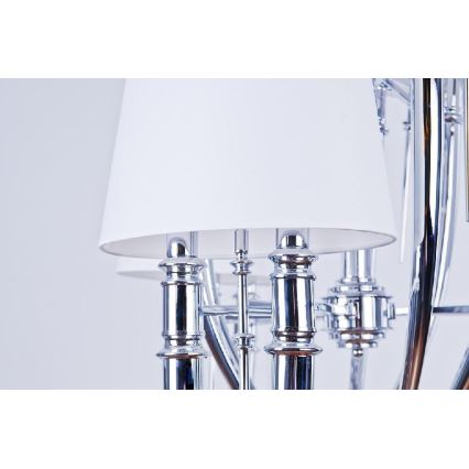 Azzardo AZ1389 - Πολύφωτο κρεμαστό με αλυσίδα DIABLO 12xE14/11W/230V λευκό