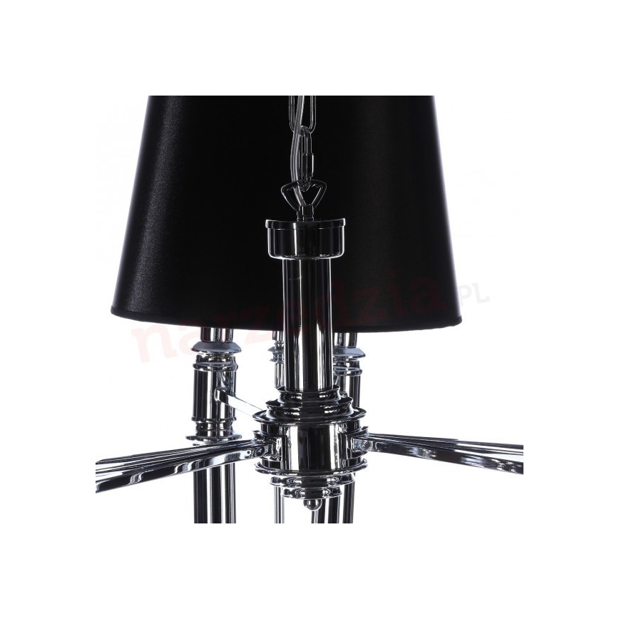 Azzardo AZ1417 - Πολύφωτο κρεμαστό με αλυσίδα DIABLO 12xE14/11W/230V μαύρο