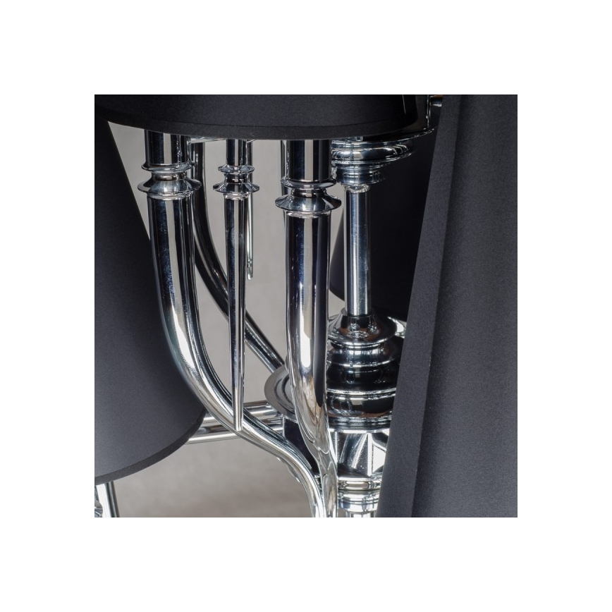 Azzardo AZ1417 - Πολύφωτο κρεμαστό με αλυσίδα DIABLO 12xE14/11W/230V μαύρο