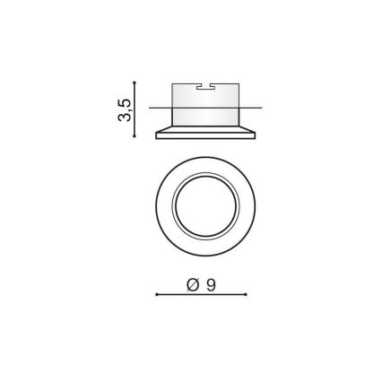 Azzardo AZ1482 - Χωνευτό φως ADAMO 1xGU10/50W/230V