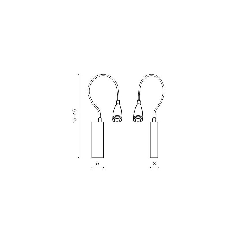 Azzardo AZ1548 - Επιτοίχιο LED σποτ μπάνιου VERONICA LED/3W/230V IP44