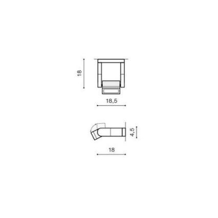 Azzardo AZ2132 - Φως τοίχου εξωτερικού χώρου LED FRAME LED/8W/230V IP54