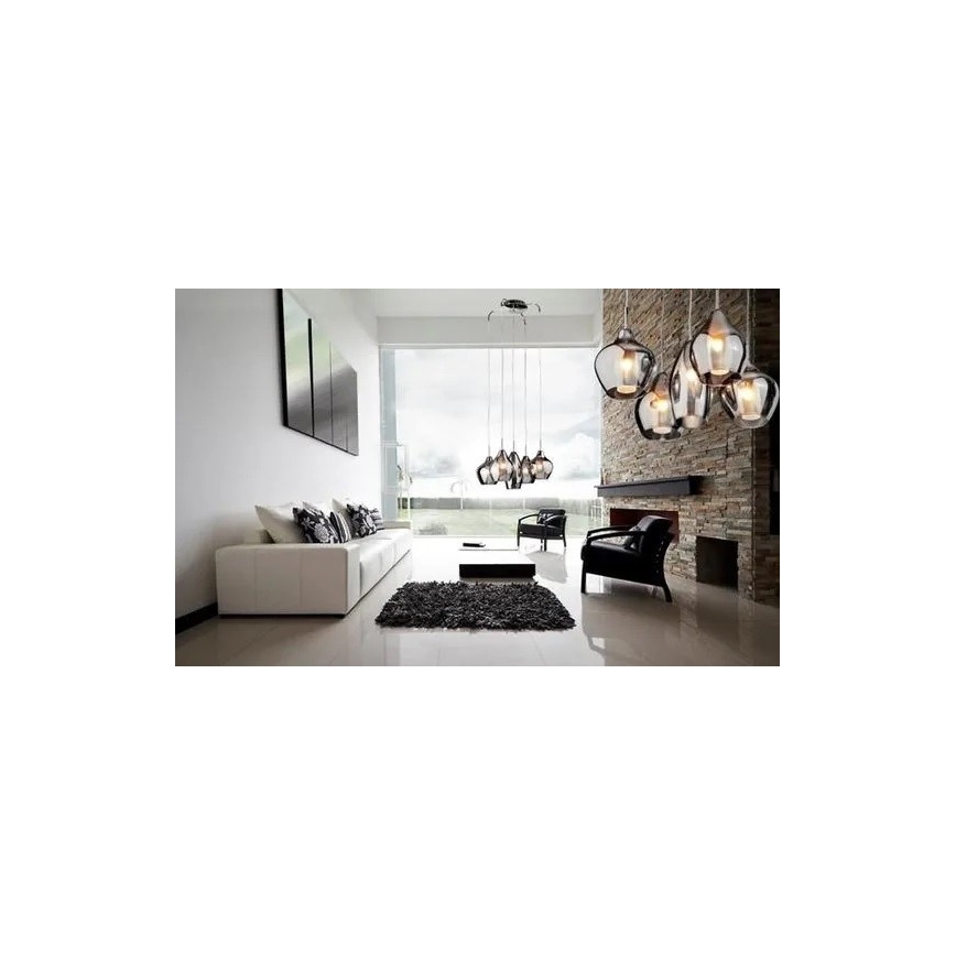 Azzardo AZ2149 - Πολύφωτο σε σχοινί AMBER MILANO 3xG9/40W/230V
