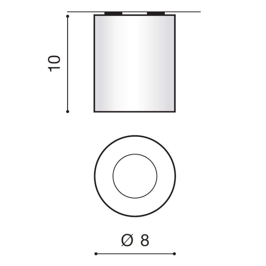 Azzardo AZ2558 - Φως οροφής εξωτερικού χώρου ARO 1xGU10/50W/230V IP54