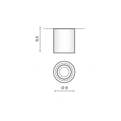 Azzardo AZ2690 - Φωτιστικό οροφής μπάνιου BRANT 1xGU10/50W/230V IP44