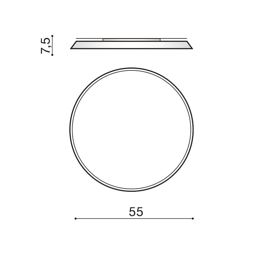 Azzardo AZ2739 - Φωτιστικό οροφής CORTONA LED/50W/230V 4000K