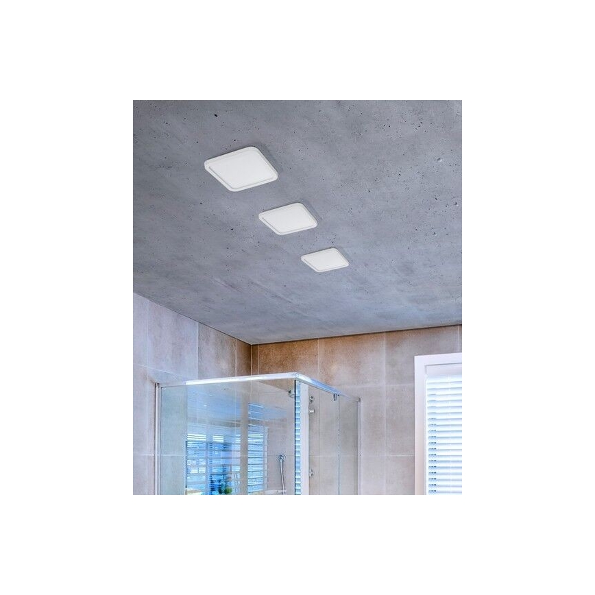 Azzardo AZ2837 -Χωνευτό φωτιστικό οροφής μπάνιου LED SLIM 1xLED/12W/230V IP44 CRI 90