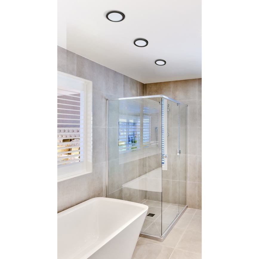 Azzardo AZ2843 -Χωνευτό φωτιστικό οροφής μπάνιου LED SLIM 1xLED/12W/230V IP44 CRI 90