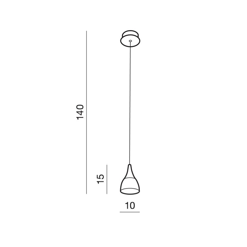 Azzardo AZ2847 - LED κρεμαστό φωτιστικό σε καλώδιο DALMATIA LED/5W/230V