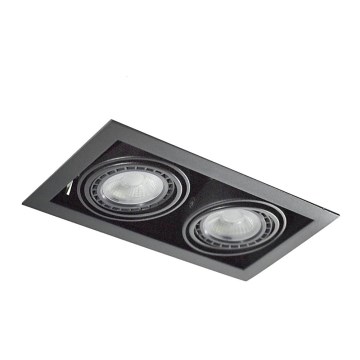 Azzardo AZ2875 - Εντοιχισμένο φωτιστικό NOVA 2xGU10-ES111/50W/230V