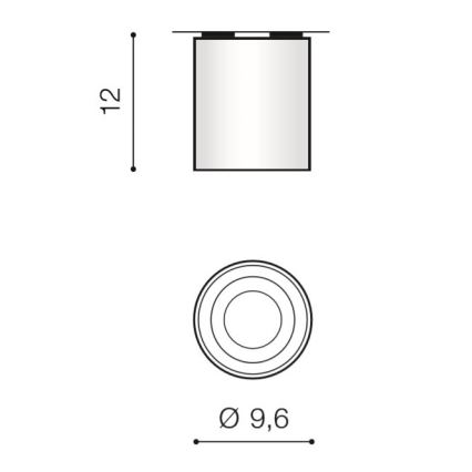 Azzardo AZ2955 - Φως οροφής BROSS 1xGU10/50W/230V